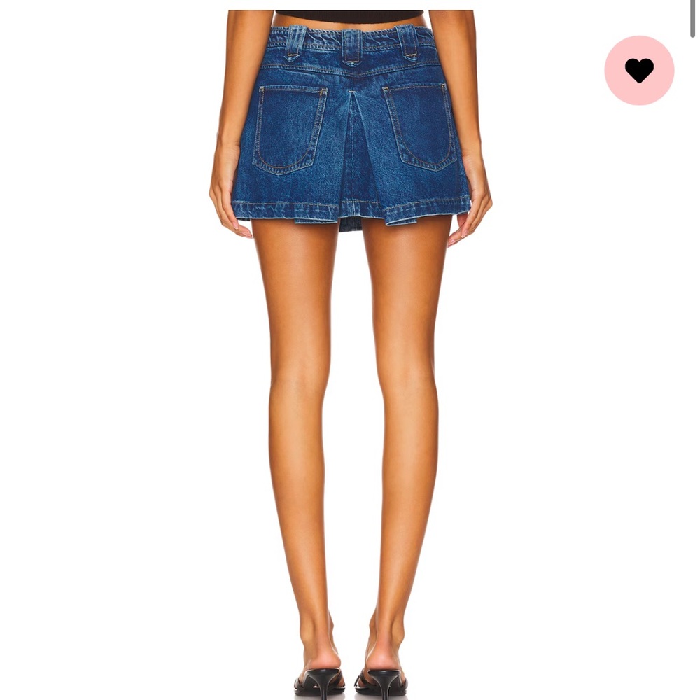 GRLFRND Blue Denim Mini Skirt